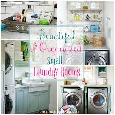 beautifully organized small laundry