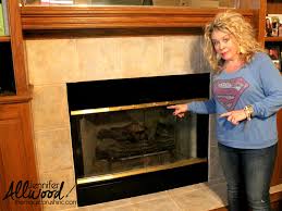 fireplace brass trim can be painted to