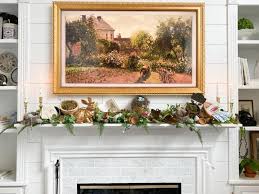 Whimsical Budget Friendly Spring Mantel