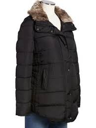 Details About Old Navy Maternity Frost Free Fur Puffer Black Winter Jacket Coat Xs M New Nwt