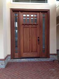 new pella mahogany craftsman entry door