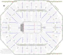 Oracle Arena Detailed Seat Row Numbers End Stage Concert