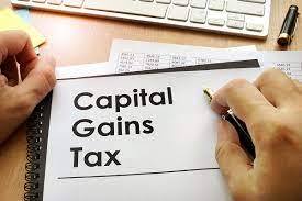 capital gains tax on of property