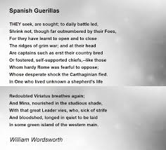 spanish guerillas poem by william