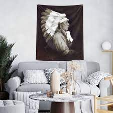 Native American Chief Tapestry Wall