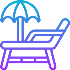 Beach Chair Meticulous Gradient Icon