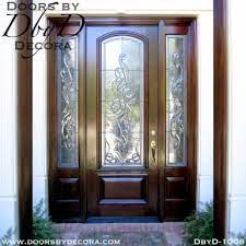 custom estate leaded glass double doors