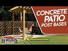How To Install Pergola Post Bases On A