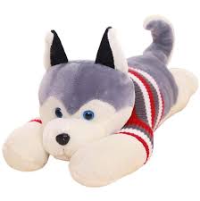 husky dog soft toys 65 cm big