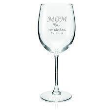 Personalised Mum Wine Glass