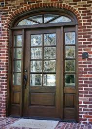 Beveled Glass Door With Sidelights