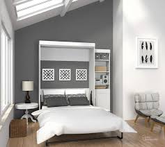 Edge White Full Wall Bed With One 21