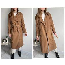 Vintage Bally Trench Coat Womens Cotton