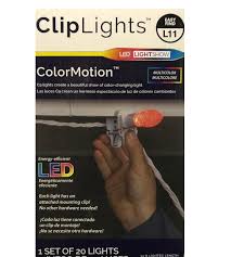 Lightshow 20 Light Colormotion Cliplights Icicle Light String