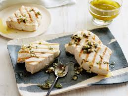 grilled swordfish with lemon mint and