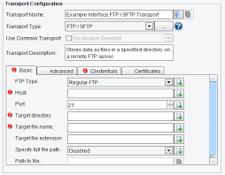 how to configure ftp sftp transport