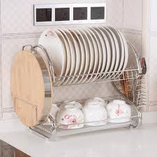 Dish Drying Rack 2 Tier Stainless