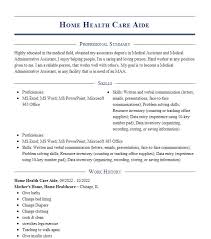 home health aide objectives resume