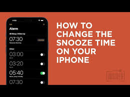 How To Change Snooze Time On Iphone