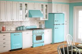 colorful retro style refrigerators