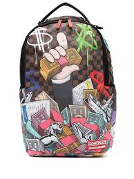comic print backpack sprayground