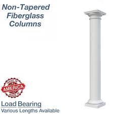 Round Tapered Fluted Fiberglass Columns