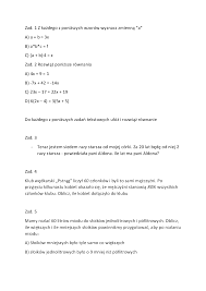 klasa 7 sprawdzian równania - Pobierz pdf z Docer.pl