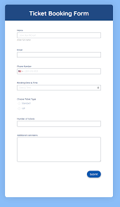 free artist booking form template