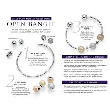 open bangle bracelet pandora