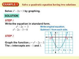 Quadratics Quadratic Equation Solving