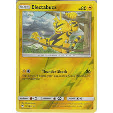 This card was handed out at pokemon: Pokemon Trading Card Game Pokemon Electabuzz 71 214 Uncommon Reverse Holo Card Sm8 Lost Thunder Trading Card Games From Hills Cards Uk