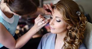 party makeup hair styling
