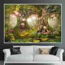 Magic Forest Canvas Painting Wall Art