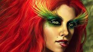 how to create a poison ivy makeup look