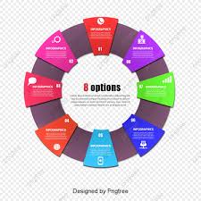 Wai Circle Infographic Vector Elements Color Chart Ppt