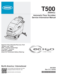 tennant t500 service information manual