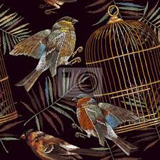 Wall Canvas Prints Bird Cage