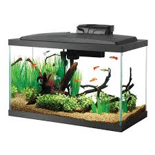 Aqueon Fish Tank Starter Kit With Led Lighting 10 Gallon Walmart Com Walmart Com
