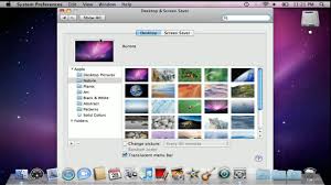 desktop background in mac os x