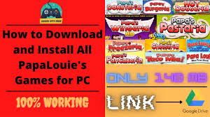 papa louie games for pc gaming