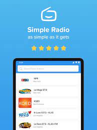 simple radio live am fm app on the