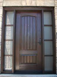 rustic fiberglass door single solid