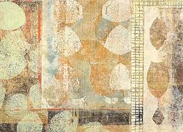 She collages thin papers, which she has monoprinted, onto paper or canvas. Eva Isaksen Works On Canvas Loss Abstract Art Inspiration Monoprint Artists Collage Art Mixed Media