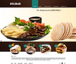 food restaurant web design