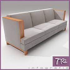 Living High Arm Sofa 3d Model Cgtrader