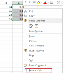 without multiplying 100 in excel