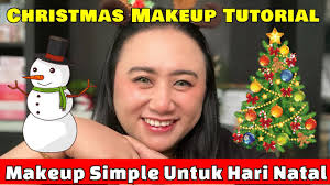 makeup simple untuk hari natal
