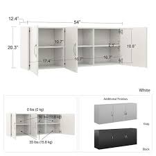 Systembuild Lonn 54 Wall Cabinet In White