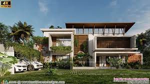 Tropical Kerala House In Contemporary