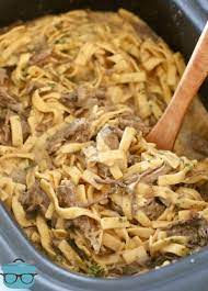 crock pot beef and noodles the
